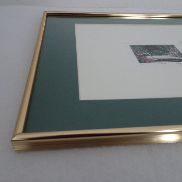 Hope Barton "Patio" Print Miniature Outdoor Landscape Cottage Signed Numbered - Picture 8 of 10